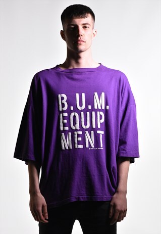VINTAGE 1990 BUM EQUIPMENT T-SHIRT RARE