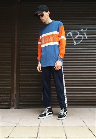 VINTAGE 90S COLOUR BLOCK LONG SLEEVE SHIRT