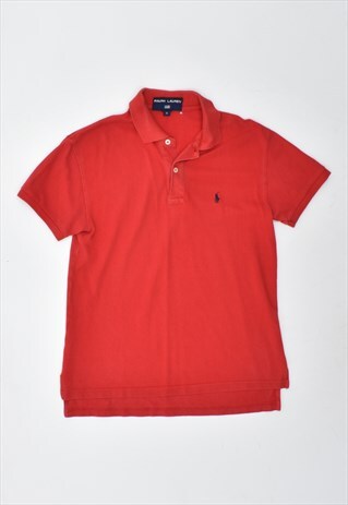 VINTAGE 90'S RALPH LAUREN POLO SHIRT RED