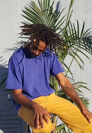 90S USA MADE SKATER SPORTSWEAR BLUE SHORT SLEEVE TEE XL
