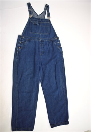 VINTAGE 90S KYOTO KASUAL BLUE DENIM DUNGAREES