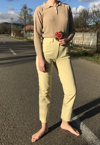 WEEKEND MAX MARA LIME TROUSERS