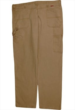 Wrangler 90's Straight Leg Baggy Trousers / Pants 42 Tan Bro