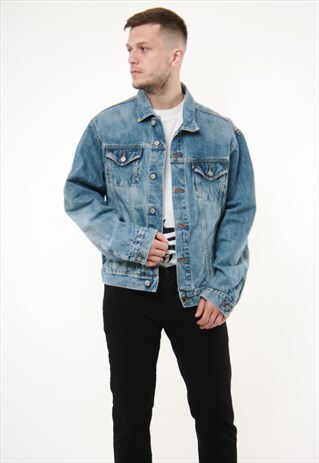 90S VINTAGE POLO RALPH LAUREN OLDSCHOOL DENIM JACKET 14102