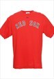Vintage Majestic Red Sox Red Sports T-shirt - L