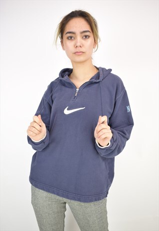 VINTAGE 90'S 1/4 ZIP NIKE HOODIE