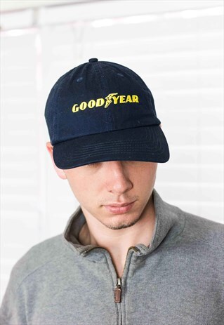 VINTAGE GOODYEAR CAP LOGO 90S ONE SIZE 2.8