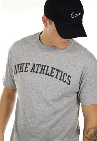 VINTAGE NIKE ATHLETICS SPELL OUT T SHIRT TEE
