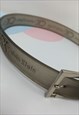 00'S VINTAGE BELT PLASTIC PVC CLEAR GREY