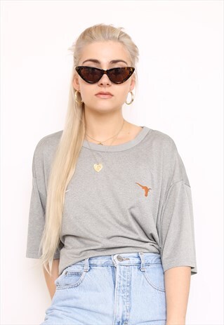 VINTAGE 90S NIKE GREY TOP T-SHIRT