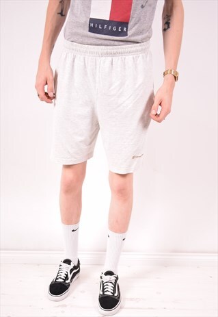 CHAMPION MENS VINTAGE SHORTS LARGE GREY 90S