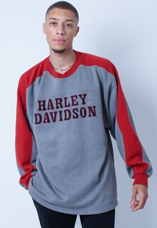 HARLEY DAVIDSON SWEATSHIRT IN GREY