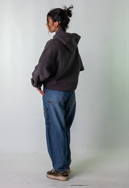 Blue Denim 90s Baggy Hip Hop Foxsport Cargo Skater Trousers