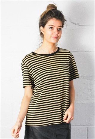 VINTAGE METALLIC STRIPE TEE
