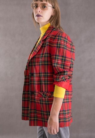 VINTAGE, FAB CHECKERED BLAZER FROM THE EARLY 90S