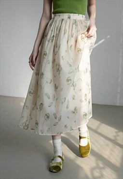 Women's cute floral skirt S VOL.4