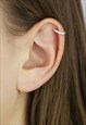 Silver Nose & Ear Hoop with 7 Gems 8mm