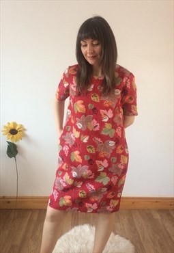 Vintage 90s Cath Kidston Red Dress