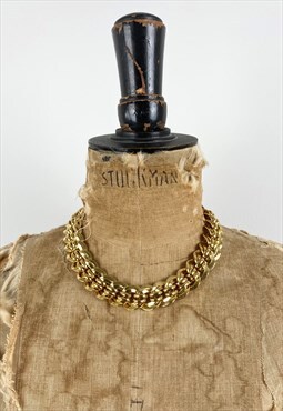 Napier 80's Vintage Ladies Gold Costume  Chain Necklace