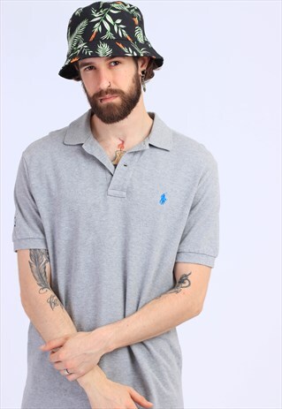 VINTAGE POLO RALPH LAUREN GREY POLO SHIRT