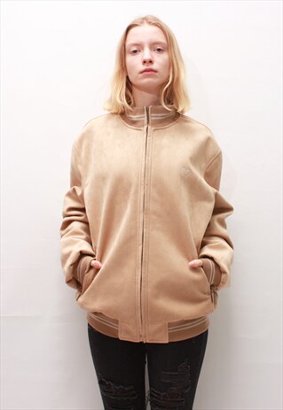 VINTAGE 90' AMAZING CONDITION BEIGE SUEDE BOBER JACKET