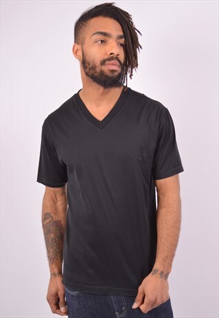 VINTAGE VALENTINO T-SHIRT TOP BLACK