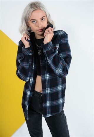 VINTAGE FLEECE SHIRT IN CHECKED PATTERN