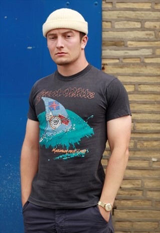 1989 GREAT WHITE EUROPEAN SINGLE STITCH TOUR TSHIRT