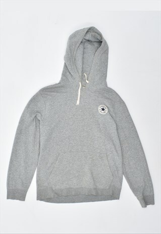 VINTAGE 00'S Y2K CONVERSE OVERSIZED HOODIE JUMPER GREY