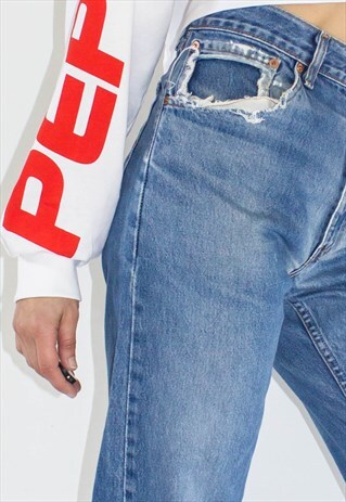 VINTAGE PERFECTLY DISTRESSED HIGH WAIST GUY FIT LEVI'S