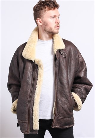 VINTAGE LEATHER AVIATOR JACKET