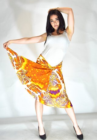 JUST CAVALLI MULTICOLORED SKIRT