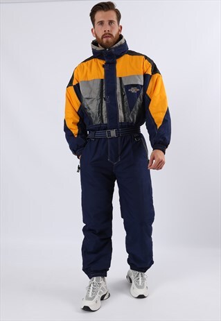 VINTAGE 90'S ASTROLABIO FULL SKI SUIT SNOW UK M 40" (6CT)