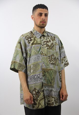 VINTAGE FUNKY 90S PATTERNED SHIRT