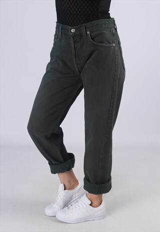 LEVIS 501'S DENIM JEANS BOYFRIEND HIGH WAISTED 12 - 14 (EA3L