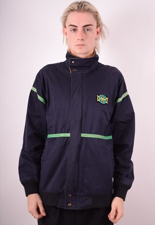 ADIDAS MENS VINTAGE JACKET LARGE BLACK 90S