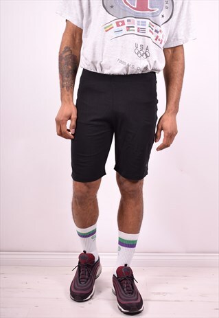 CHAMPION MENS VINTAGE SHORTS W30 BLACK 90'S