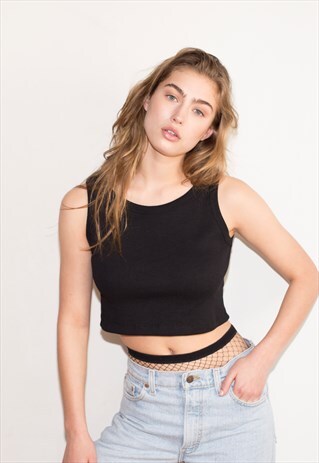 THE SEPT CROP TOP BLACK