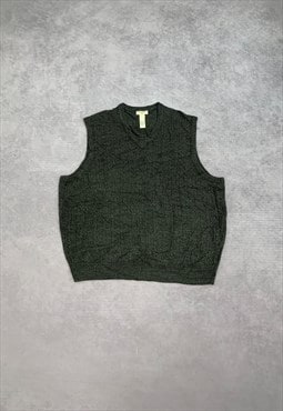 Dockers Knitted Sweater Vest Pullover Grandad Knit