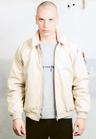 VINTAGE PADDED BOMBER HARRINGTON JACKET