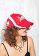 VINTAGE Y2K FERRARI BASEBALL CAP IN RED BY PUMA