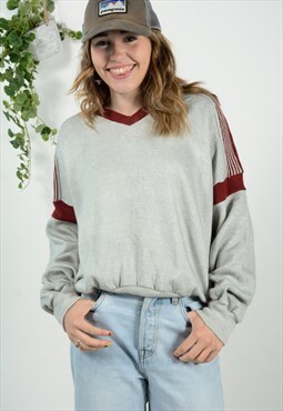 Vintage 90s Jumper Sweater Top Grey