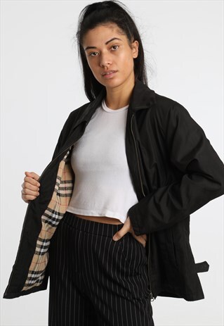 90S NOVA CHECK HARRINGTON JACKET