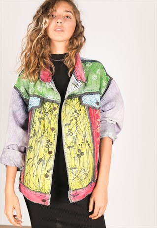 VINTAGE 80S EMBELLISHED LEVI'S DENIM JACKET / R066