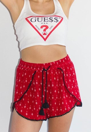 COACHELLA BOHO TASSLE SHORTS