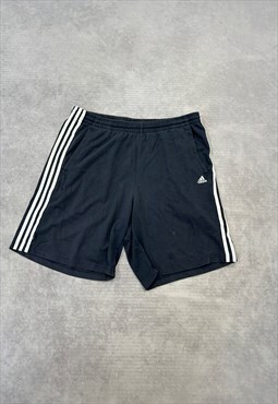 Vintage Adidas Shorts Blue Sweat Shorts with Logo