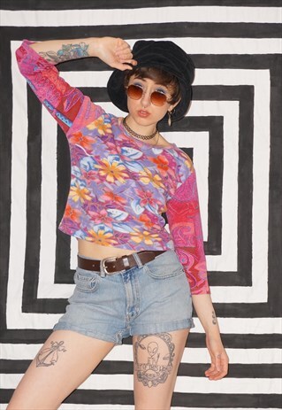 VINTAGE 90'S FLOWER PRINT TOP