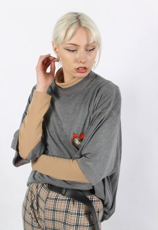 VINTAGE ADIDAS T-SHIRT GREY