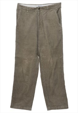 Vintage Columbia Olive Green Corduroy Trousers - W34 L31