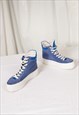 VINTAGE ROCCOBAROCCO SNEAKERS 90S LEATHER PLATFORM SHOES